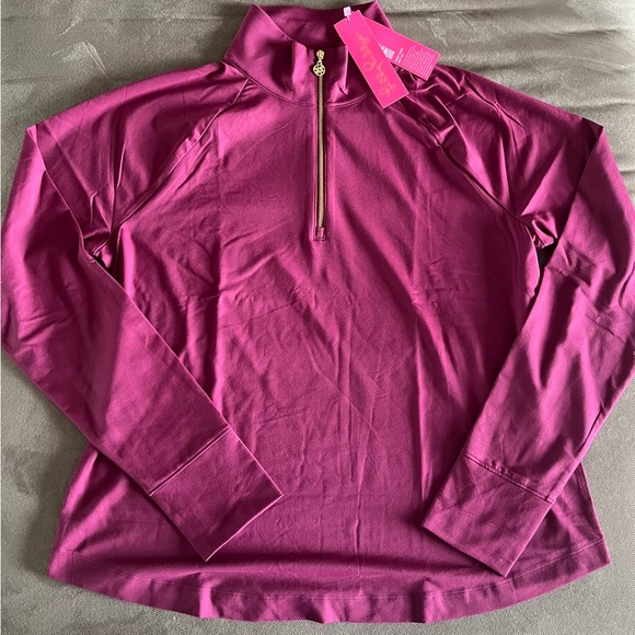 NWT Lilly Pulitzer upf50 Arietta Popover Amarena Cherry - Picture 2 of 2